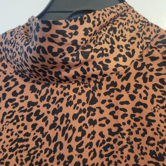 Free People- Animal Print Midi Dress - Picture 6 of 11